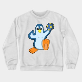 Penguin as Handball player with Handball Crewneck Sweatshirt